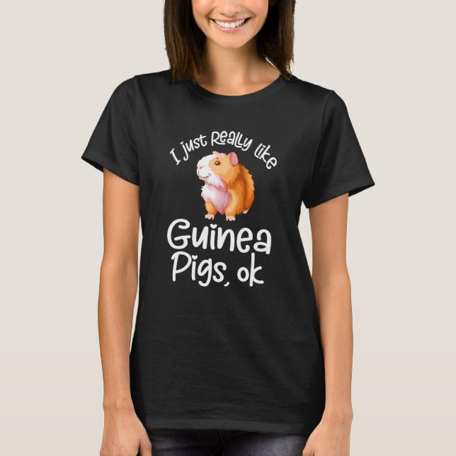Camiseta Me Gusta El Cerdo De Guinea (Anverso)