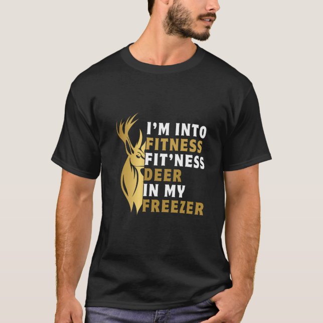Camiseta Me gusta el ciervo de fitness en mi divertido cong (Anverso)