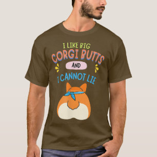 Camiseta Me gusta el Corgi Cute Butt Funny Corgi Lovers Per