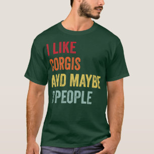 Camiseta Me Gusta El Corgis Quizá 3 Personas