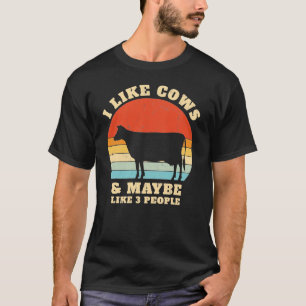 Camiseta Me Gusta El Cow Gracioso Vintage Retro Style Dairy
