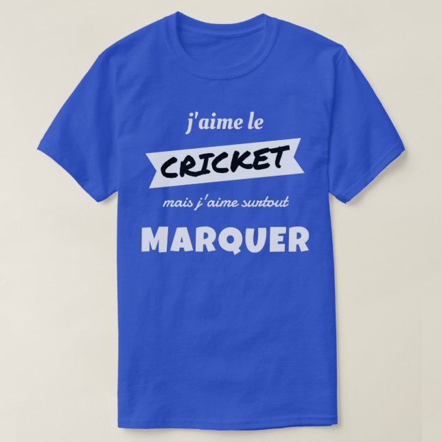 Camiseta Me gusta el CRICKET pero me gusta especialmente SC (Diseño del anverso)