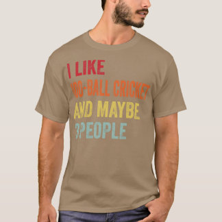 Camiseta Me Gusta el críquet de 100 bolas Quizá 3 personas