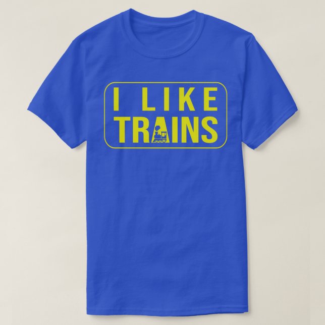 Camiseta Me Gusta El Ferrocarril De Tren Para Amantes Del T (Diseño del anverso)