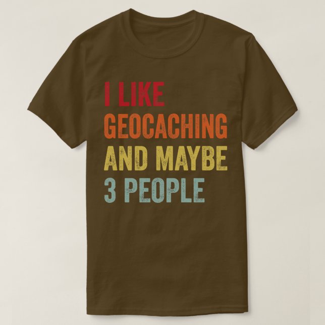 Camiseta Me Gusta El Geocalización Quizá A 3 Personas (Diseño del anverso)