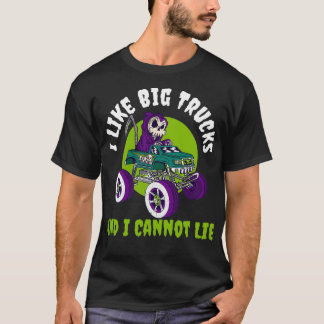 Camiseta Me Gusta El Gracioso Regalo De Camiones Monstruos