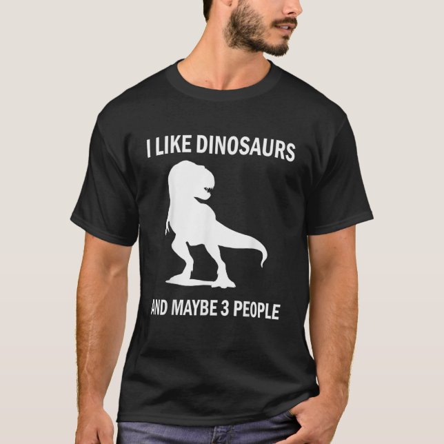 Camiseta Me Gusta El Gracioso Regalo Sarcástico De T Rex Lo (Anverso)