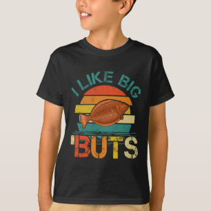 Camiseta Me Gusta El Gran Buts Halibut Para Los Pescadores 
