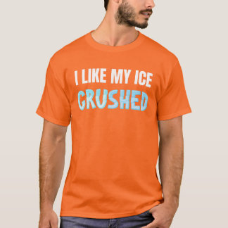 Camiseta Me gusta el hielo de los hombres divertidos