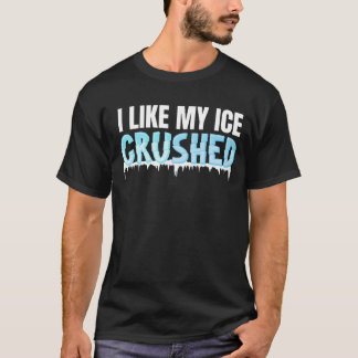 Camiseta Me gusta el hielo de los hombres divertidos