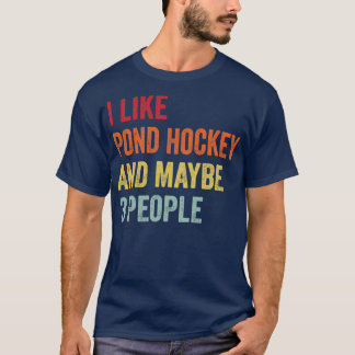 Camiseta Me Gusta El Hockey Sobre Pond Quizá 3 Personas
