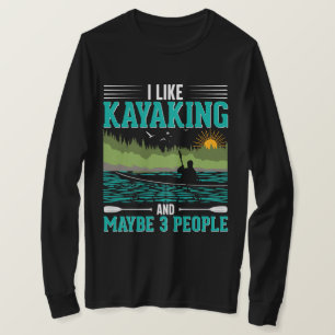 Camiseta Me Gusta El Kayak Más Que La Gente