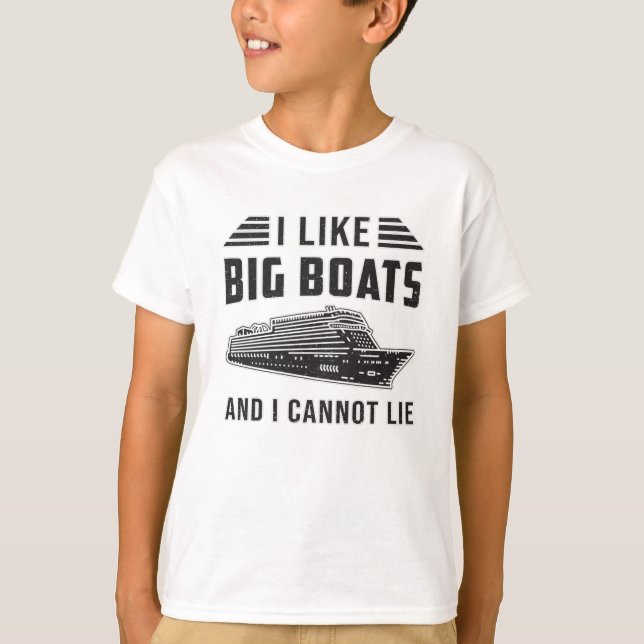 Camiseta Me Gusta El Océano De Los Barcos De Cruceros (Anverso)
