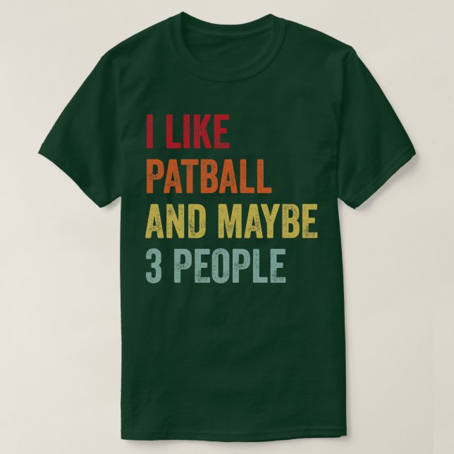 Camiseta Me Gusta El Patball Quizá 3 Personas (Diseño del anverso)