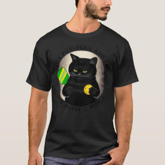 CAMISETA ME GUSTA EL PICKLEBALL Y LOS GATOS Y TAL VEZ 3 PER