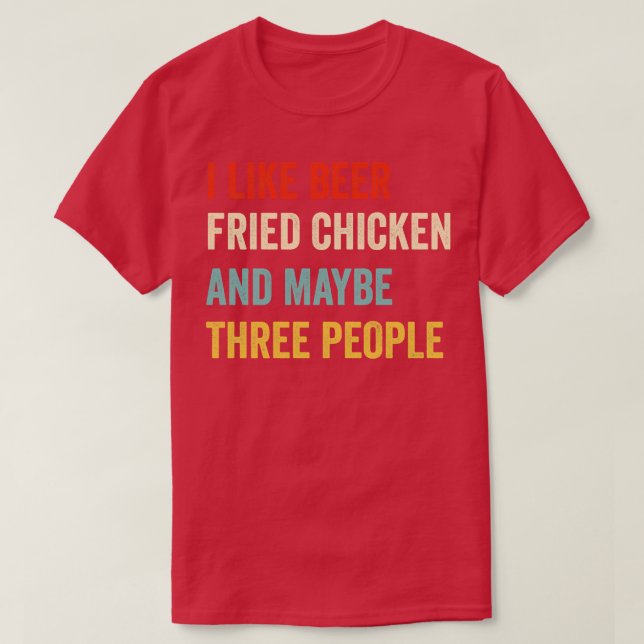 Camiseta Me Gusta El Pollo Frito (Diseño del anverso)