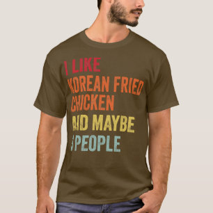 Camiseta Me Gusta El Pollo Frito Coreano Quizá 3 Personas