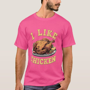Camiseta Me Gusta El Pollo Frito Gracioso El Pollo Simple M