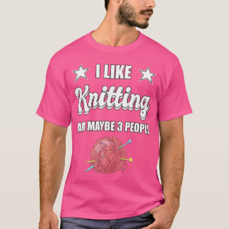 Camiseta Me Gusta El Punto Y Quizás 3 Personas El Regalo De