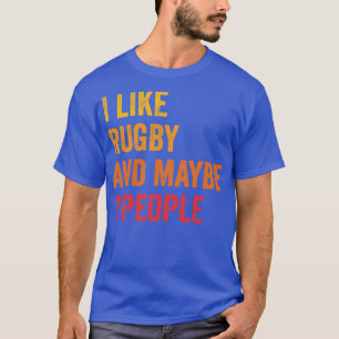Camiseta Me Gusta El Rugby Tal Vez 3 Personas