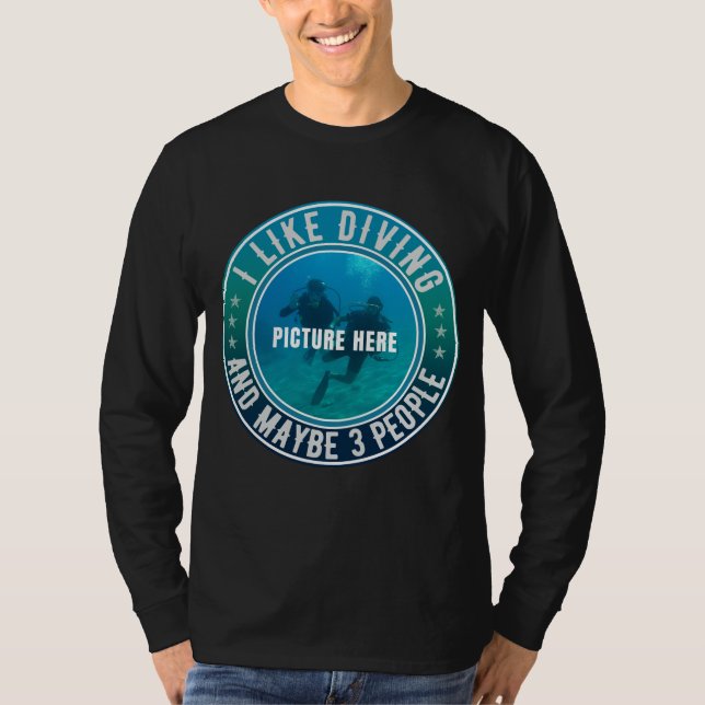 CAMISETA ME GUSTA EL SUBMARINISMO Y TAL VEZ EL PERSONALIZAB (Anverso)