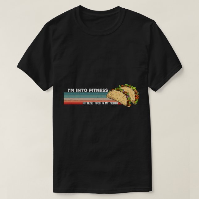 Camiseta Me gusta el taco de fitness en mi boca Gym diverti (Diseño del anverso)