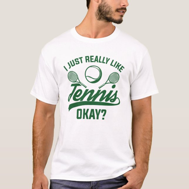 Camiseta Me Gusta El Tenis. (Anverso)