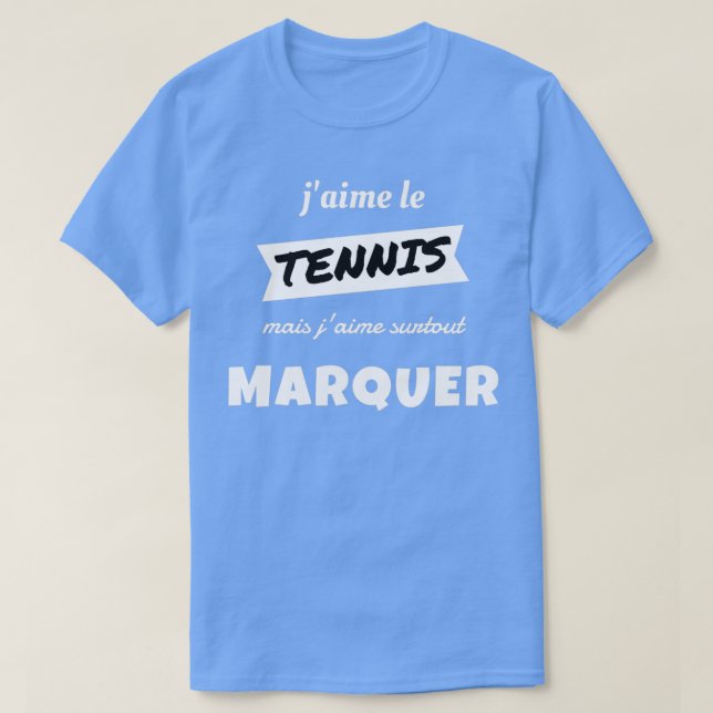 Camiseta Me gusta el TENIS pero me gusta especialmente MARK (Diseño del anverso)