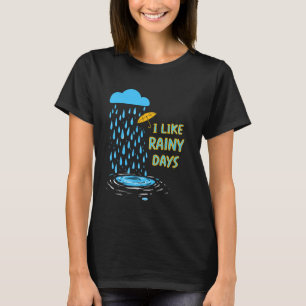 Camiseta Me Gusta El Tiempo Lluvioso Lluvia De Paraguas Llu