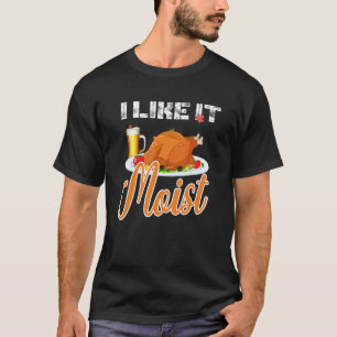Camiseta me gusta el traje húmedo de acción de gracias turk