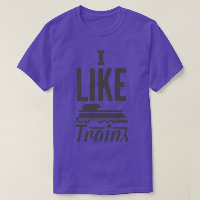 Camiseta Me Gusta El Tren (Diseño del anverso)