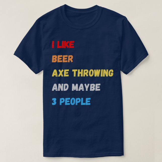 Camiseta Me Gusta El Vestido De Cerveza Y Quizá 3 Personas (Diseño del anverso)