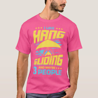 Camiseta Me gusta el vuelo libre y quizás 3 personas