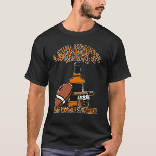 Camiseta Me Gusta El Whiskey De Béisbol Y Los Cigarros Y Qu