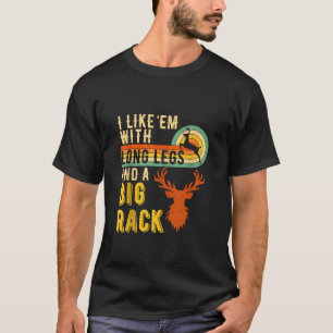 Camiseta Me gusta Em con piernas largas y un divertido retr