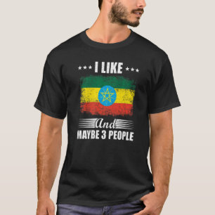 Camiseta Me Gusta Etiopía Y Tal Vez 3 Personas Marquen Etio