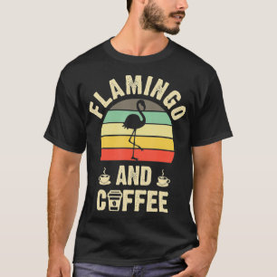 Camiseta Me gusta Flamingo Coffee Funny Mascota vintage el 