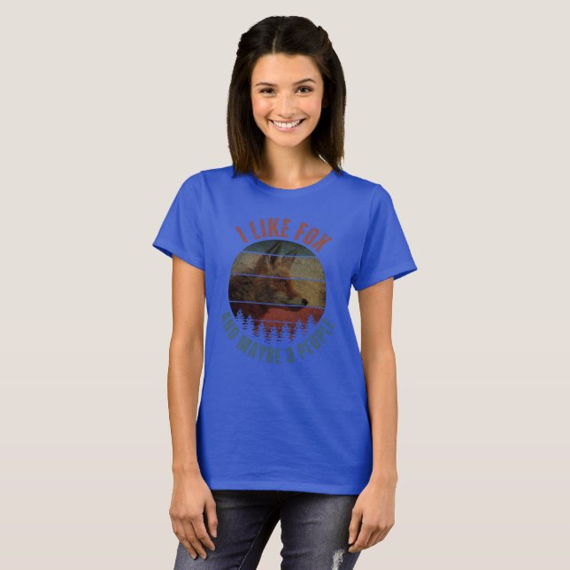 CAMISETA ME GUSTA FOX Y QUIZÁS 3 PERSONAS (Anverso completo)