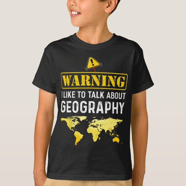 Camiseta Me Gusta Hablar De Geografía Graciosa Geógrafa (Anverso)