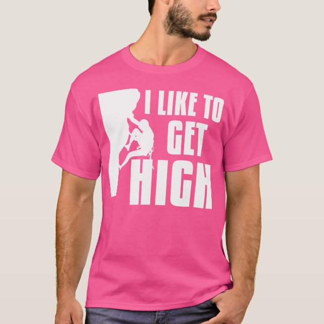 Camiseta Me Gusta Hacer Escalada De Alta Montaña Rock (Anverso)