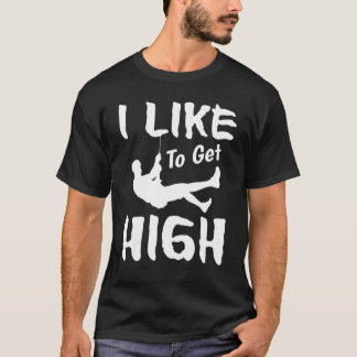 Camiseta Me Gusta Hacer Escalador De Roca Alta