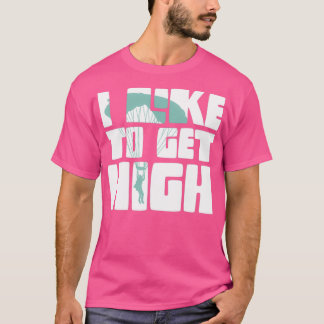 Camiseta Me Gusta Hacer Skydiving De Alta Retro