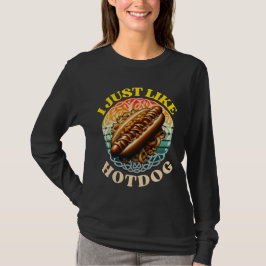 Camiseta me gusta hotdog