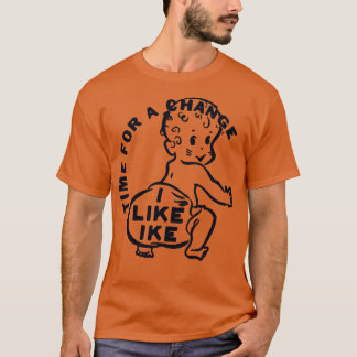 Camiseta Me Gusta Ike Dwight Eisenhower Botón De Campaña