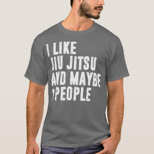 Camiseta Me Gusta Jiu Jitsu Y Quizás 3 Personas Jiu Brasile