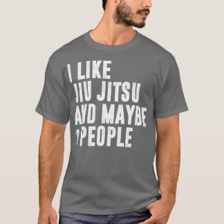 Camiseta Me Gusta Jiu Jitsu Y Quizás 3 Personas Jiu Brasile