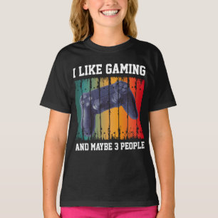 CAMISETA ME GUSTA JUEGAR Y QUIZÁS A 3 PERSONAS