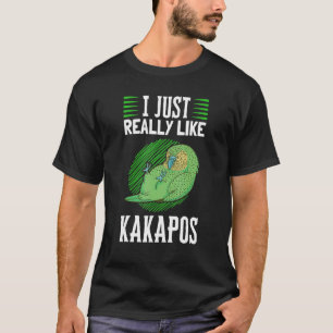 Camiseta Me gusta Kakapos Nueva Zelanda Parrot Kakapo