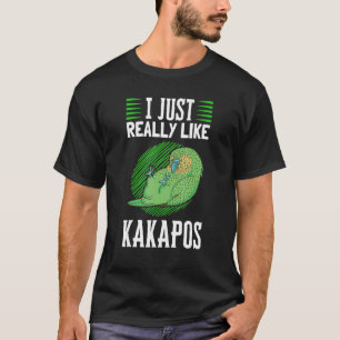 Camiseta Me gusta Kakapos Nueva Zelanda Parrot Kakapo