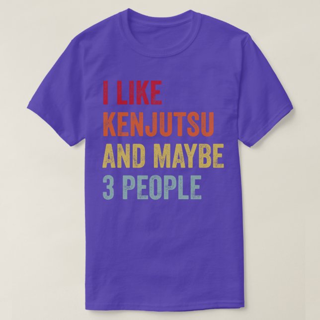 Camiseta Me Gusta Kenjutsu Quizá 3 Personas (Diseño del anverso)